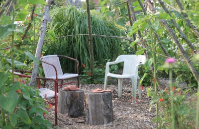 Sitzecke im Garten